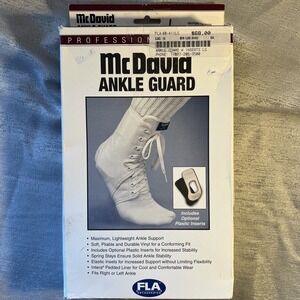 FLA ORTHOPEDICS McDavid Ankle Guard Includes Inserts Large New In Box
